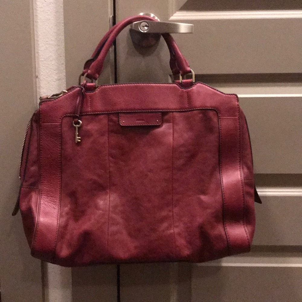 Fossil Leather Handbag